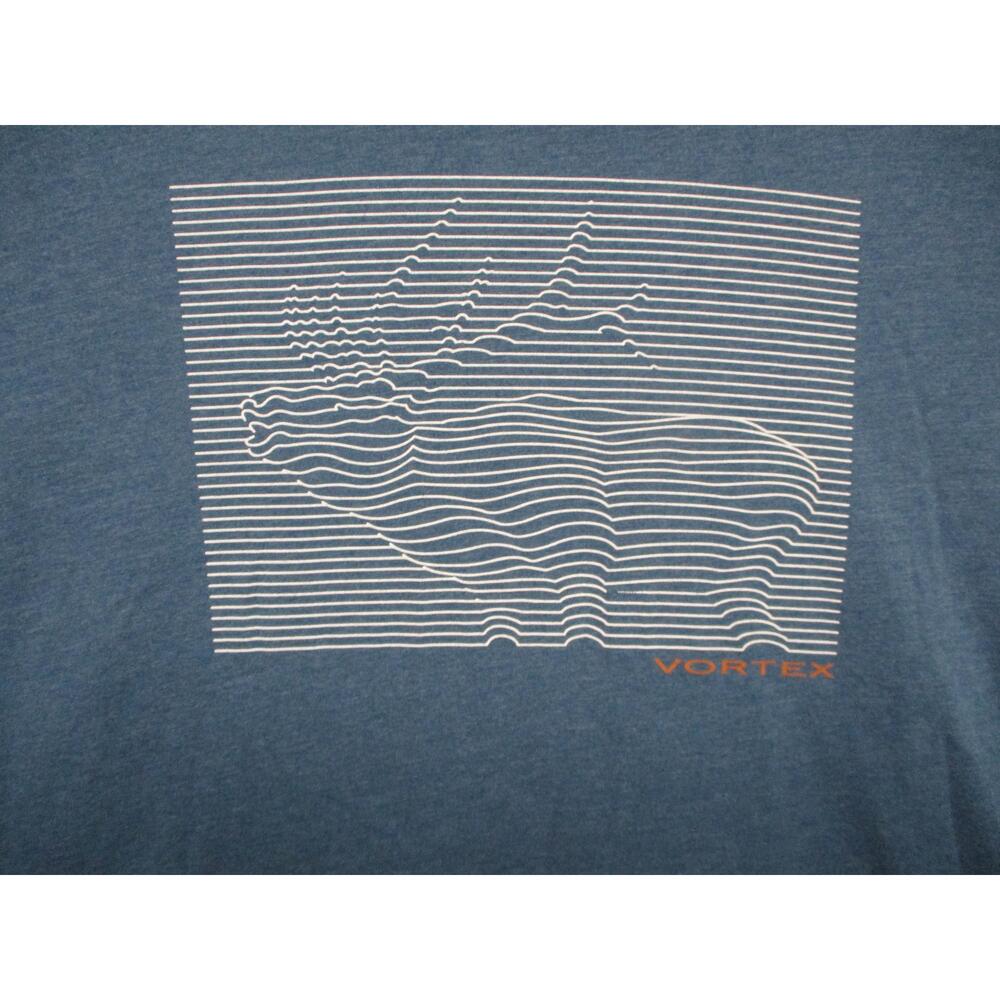 Vortex‎ Blue Graphic Crew Neck Short Sleeve T-Shirt Mens Size 2XL 7oz - Picture 2 of 8